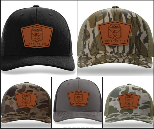 The Bowtique Leather Patched Hats